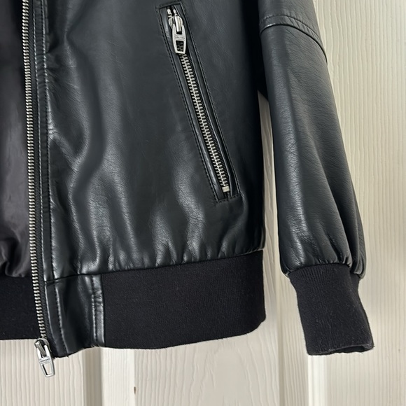 Zara Boy Rolling Stone Faux Leather Jacket - Picture 6 of 7